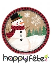 Décoration de table pour Noël Bonhomme de neige, image 2