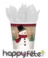 Décoration de table pour Noël Bonhomme de neige, image 3