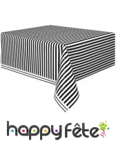 Décoration de table rayée noir et blanc, image 3