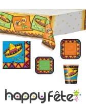 Décoration de table sur le thème du Mexique