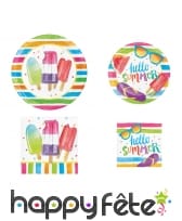 Décorations de table Vive l'Été