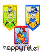 Decor en carton de chevaliers et dragons