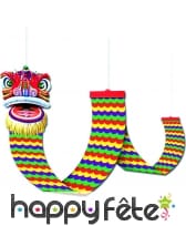 Dragon en carton à suspendre