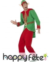 Déguisement Elf de Noël pour homme adulte, image 2