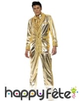 Déguisement elvis presley or