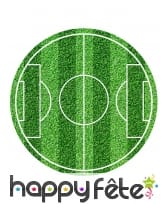 Disque en sucre terrain de foot de 20cm