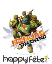 Disque en sucre Tortues Ninja, 16cm