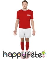 Déguisement footballeur babyfoot rouge