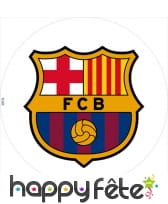 Disque FC Barcelone en sucre, 20cm