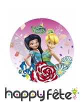 Disque Fée Clochette et ses amies en azyme de 21cm, image 1