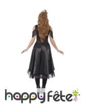 Déguisement femme de saloon rouge et noir, image 2