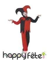 Déguisement fou du roi noir et rouge pour garçon, image 1