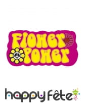 Décoration Flower Power de 34 X 55cm