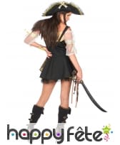 Déguisement femme pirate doré satiné, image 5