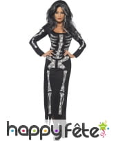 Déguisement femme squelette
