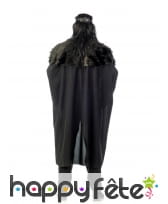 Déguisement garde de nuit médiéval noir pour homme, image 1