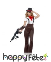 Déguisement gangster femme glamour