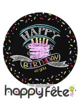 Décos gâteau Happy Birthday de table, image 1