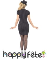 Déguisement gangster noir femme sexy, image 2