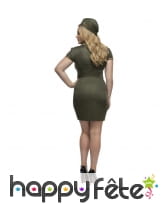 Déguisement grande taille de femme soldat sexy, image 2