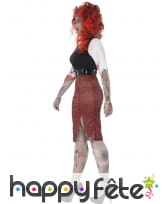 Déguisement grande taille de zombie écolière, image 2