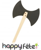 Double Hache artisanale en bois, 45 cm