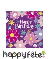 Décorations Happy Birthday fleuries, image 1