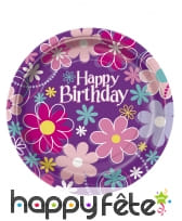 Décorations Happy Birthday fleuries, image 3