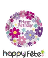 Décorations Happy Birthday fleuries, image 4