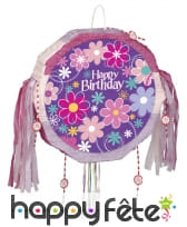 Décorations Happy Birthday fleuries, image 6