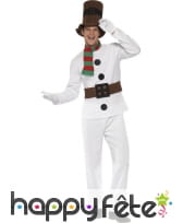 Déguisement homme bonhomme neige