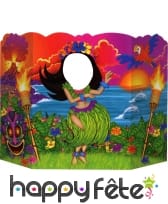 Décor hawaïen feminin pour photo