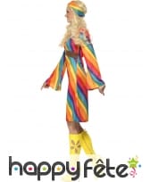 Déguisement hippie femme arc en ciel, image 2
