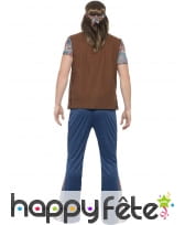 Déguisement hippie homme imprimé bleu, image 1