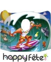 Décor hawaïen masculin pour photo