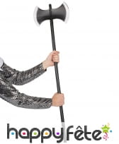 Double hâche noire de 110 cm en plastique, image 1