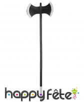 Double hâche noire de 110 cm en plastique