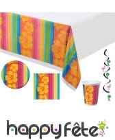 Déco Hawaï pour table