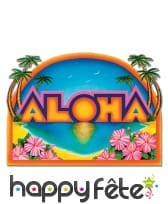 Décor imprimé Aloha de 45 x 63 cm