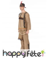 Déguisement indien marron clair effet velours, image 2