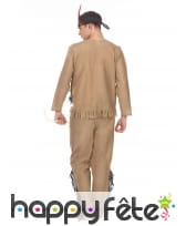 Déguisement indien marron clair effet velours, image 3
