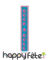 Décor imprimé rock and roll de 183 cm