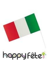 Drapeau Italie sur tige, 12x23cm