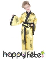 Déguisement jaune de petite chinoise