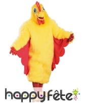 Déguisement jaune de poulet pour adulte
