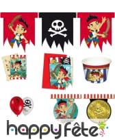 Décos Jake et les pirates pour anniversaire