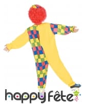 Déguisement jaune et multicolore de petit clown, image 2