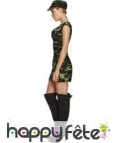 Déguisement kaki militaire femme sexy, image 3