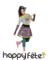 Déguisement look années 80 pour adolescente