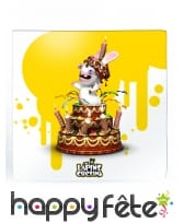 Décoration les Lapins Crétins jaune pour table, image 2